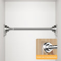 Tension Rod Stainless Steel No Drill - Adjustable Curtain Rod for Wardrobe Bathroom Bedroom, Clothes Drying Rod, Multiple Sizes & Colors - product image 11