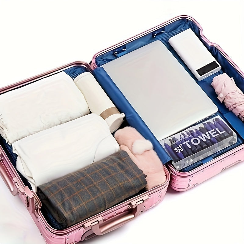 Compressed Towel Tablets 28 Pack | Disposable Magic Coin Tissue, Expandable Face Towel 11.8x9.4 Inch, Individually Wrapped Carry-along Paper Towel for Travel Camping Hiking Sport Gym Outdoor Emergency
