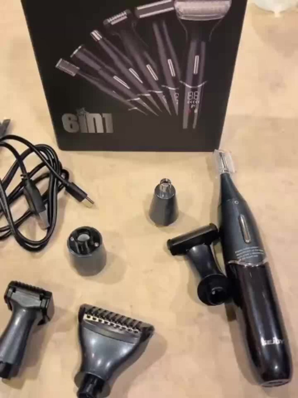 Bikini Trimmer Electric Razor for Women & Men 6-in-1 Hair Remover Kit Face Eyebrow Nose Arms Legs Pubic Wet Dry Painless Shaver Grooming Set - product image 10