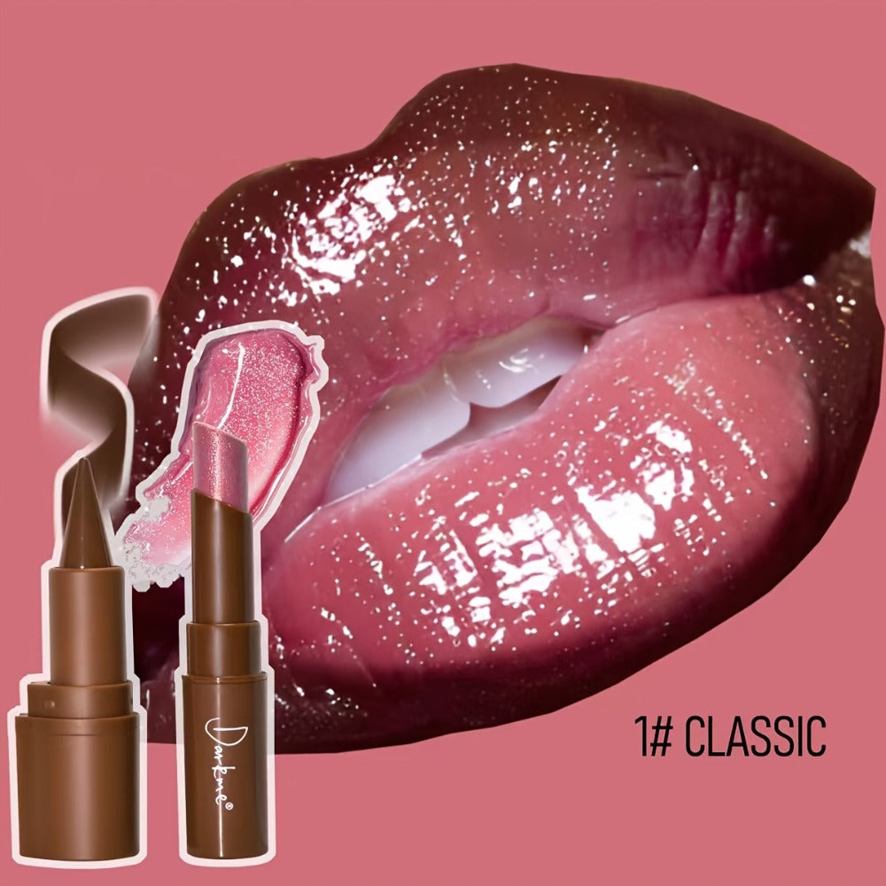 Metallic Lipstick & Lip Liner Pen Set for Women – 3D Full Lip Shape High-Shine Glossy Finish, Long-Lasting Smudge-Proof All-Day Wear, Multi-Shade Fuller Lips Look, 4 Shades - product image 3
