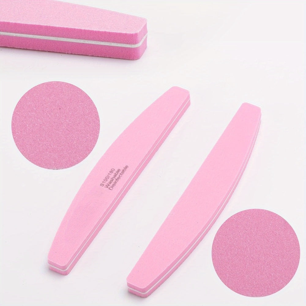 Nail Files and Buffers Professional 100 180 Grit Double-Sided Sanding Boards Reusable Polishing Blocks for Manicure Pedicure Salon Home Use Value Pack 20 or 35 Pieces - product image 5