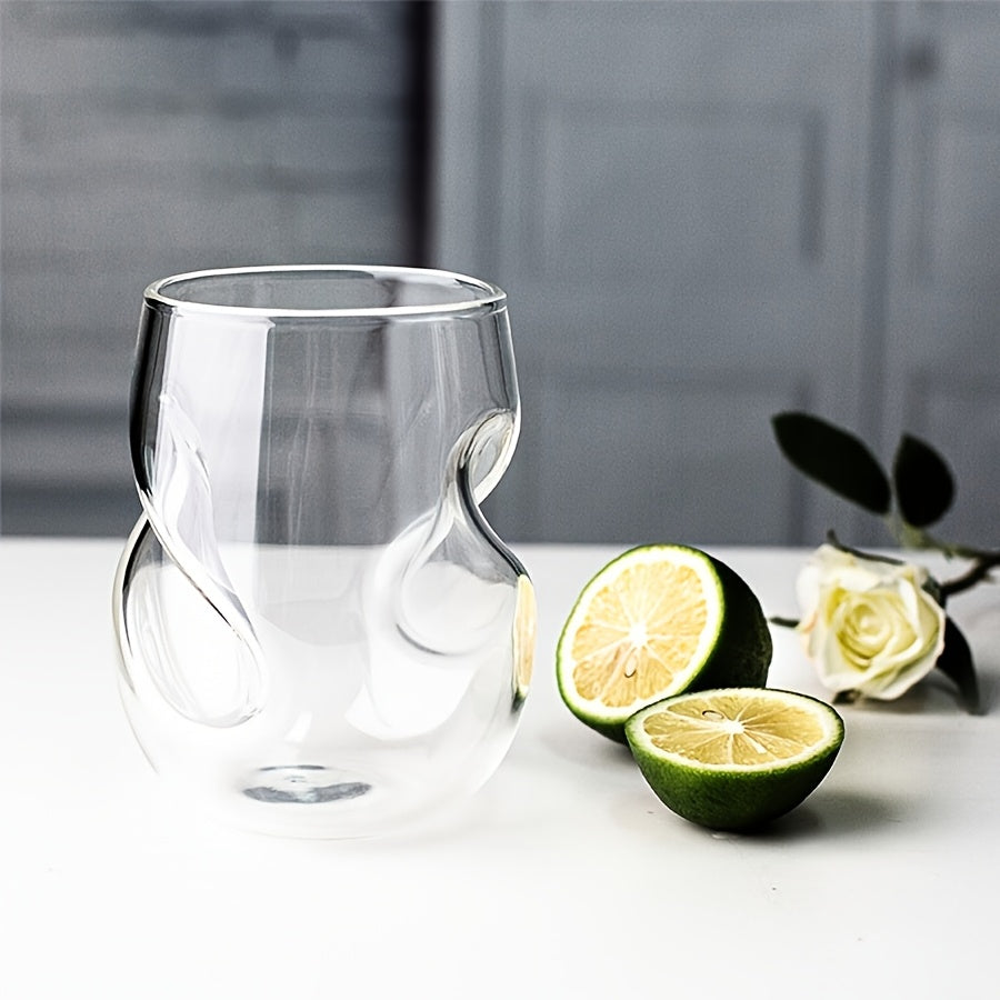 Two-Pack/Four-Pack/Six-Pack, Creative Japanese Cocktail Glasses For Home Use Water Cup Tea Glass Beer Mug Twist Glass Whiskey Tumbler - product image 2