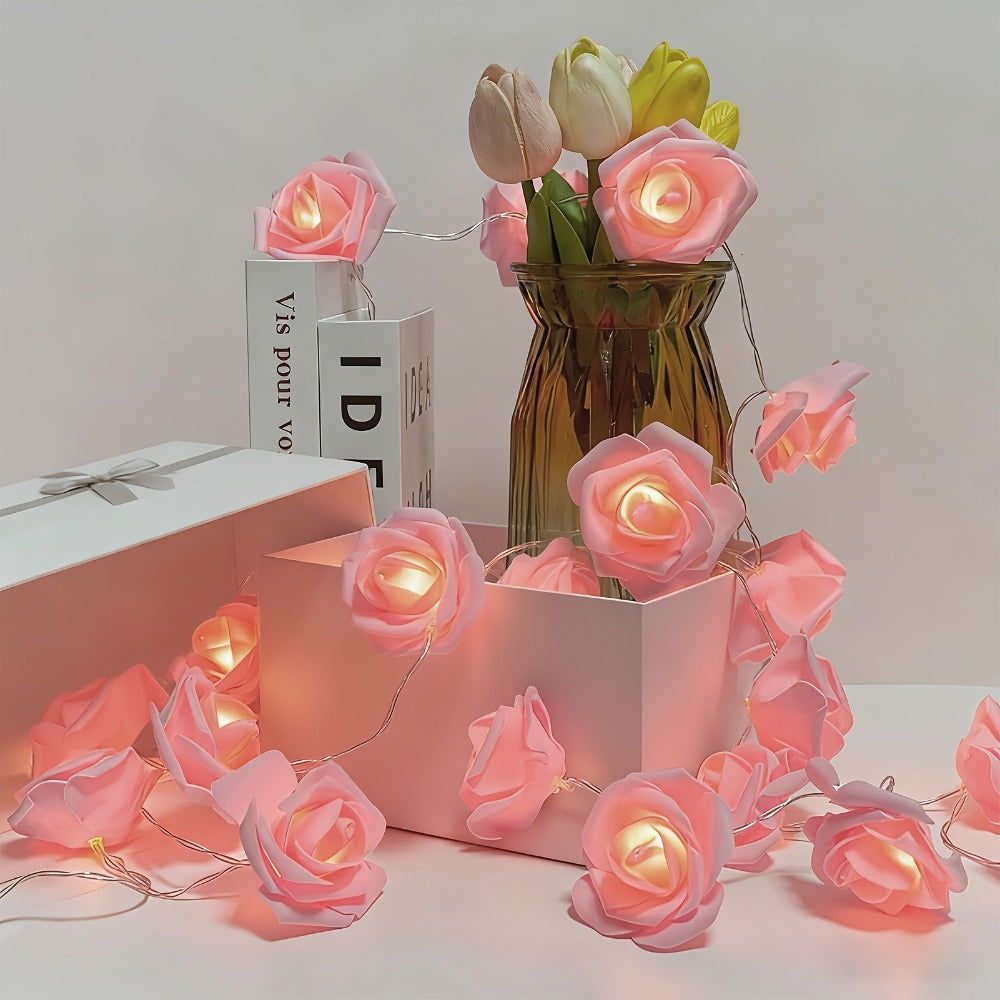Rose Crystal LED Night Light – Colorful Floral LED Sign Lamp, Romantic Desk Light for Bedroom Vanity, Unique Gift for Girlfriend Wife Mom on Women's Day Anniversary Birthday (4 Sty - product image 13