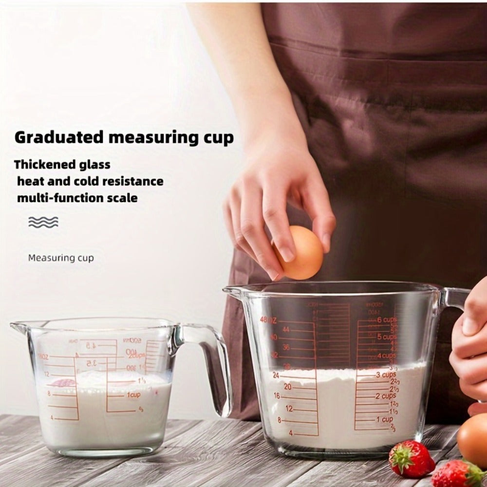 Tempered Glass Measuring Cup Set with Coffee Cups, Borosilicate Glass Liquid Measuring Cups for Kitchen Baking Cooking, Dishwasher Safe, 4PCs or 9PCs - product image 8