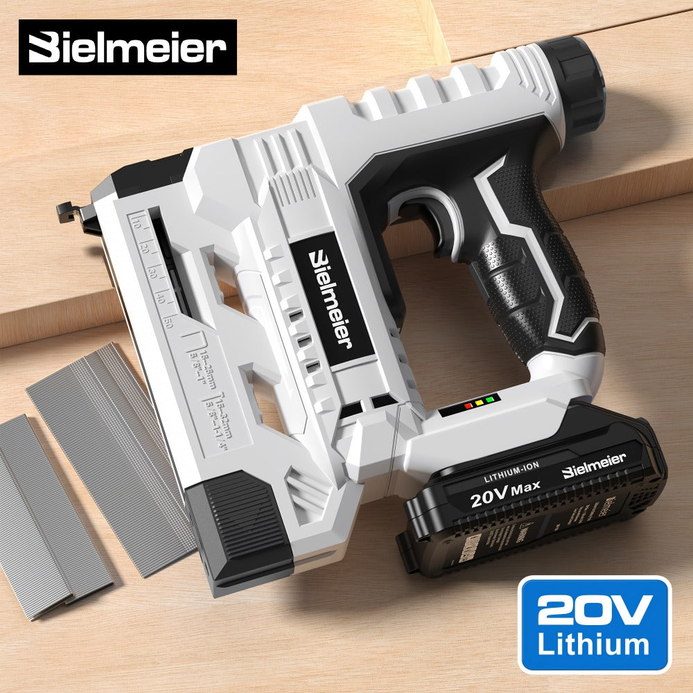 Cordless Stapler Nailer 2-in-1, 20V/4V Brad Nailer Without Compressor, Lightweight with Safety Striker Guard, Battery & Charger Included, 1600/2000 Nails & Staples, for Carpentry,  - product image