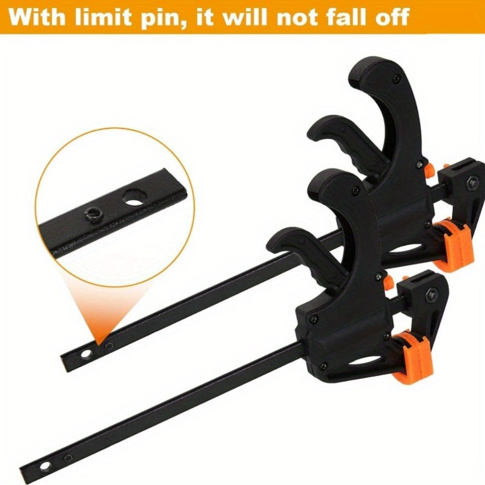F Clamp Woodworking Quick Clamp Set Ratcheting Bar Clamp with Trigger Handle for Wood Glue DIY Projects - product image 10