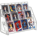 3 or 5-Tier Vertical Collectible Card Showcase, Snap-In Assembly No Tools Desktop Holder for Baseball Basketball MTG Trading Cards – PSA BGS SGC Graded Card - product image 13