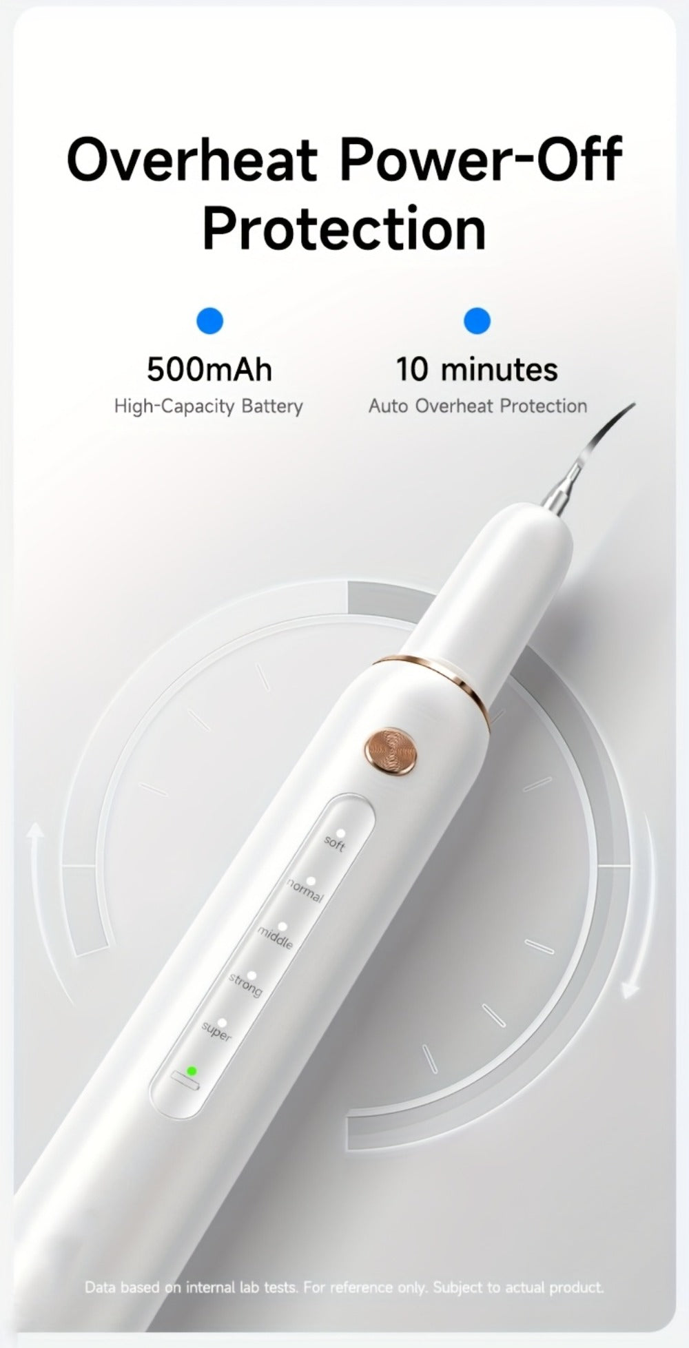Ultrasonic Tartar Remover Electric Tooth Cleaner 5-Speed IPX6 Waterproof USB Rechargeable Dental Scaler with LED Light Mirror 2 Tips Plaque Stain Removal Tool for Home Oral Care Ad - product image 16