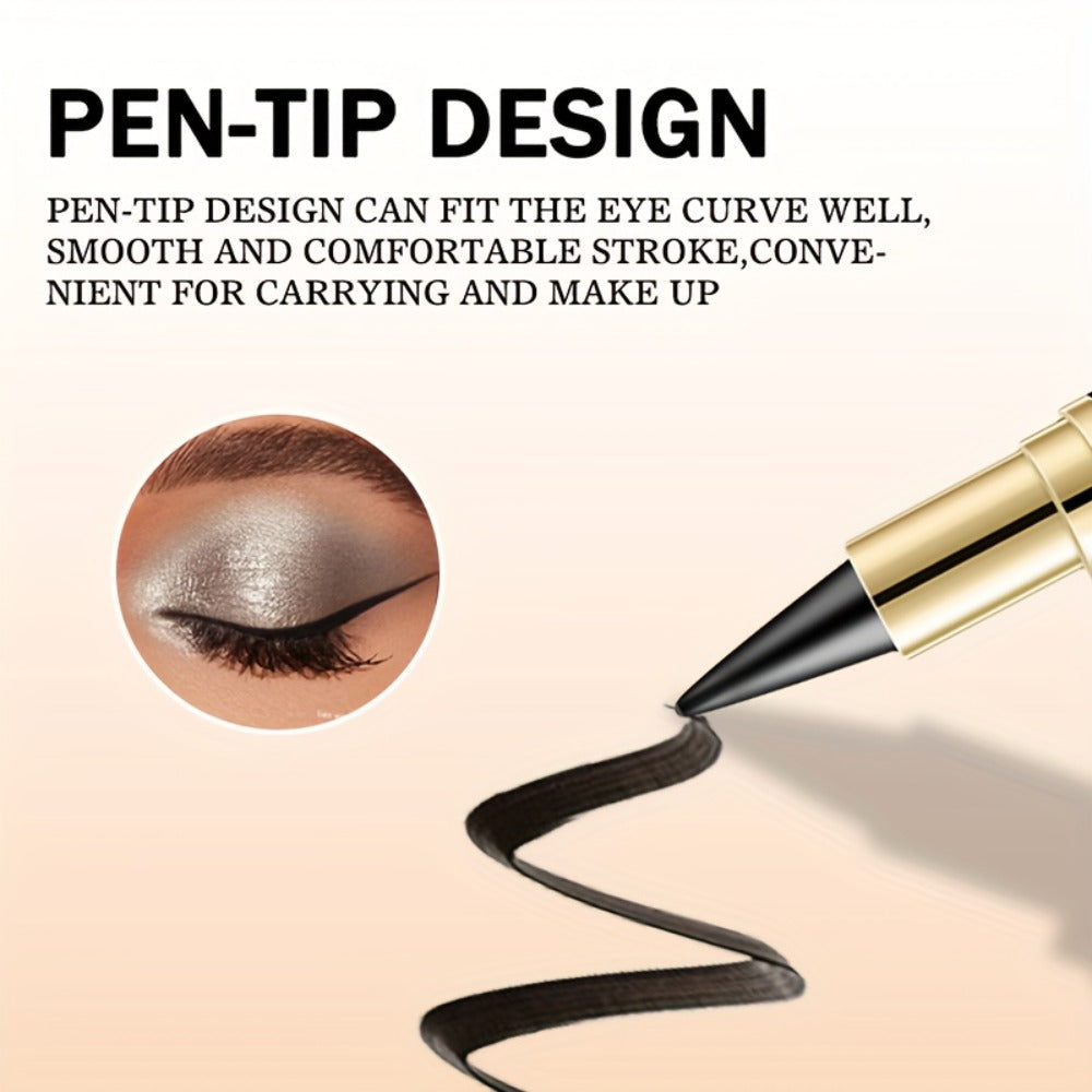 Waterproof Gel Eyeliner Stick 2 or 4PCS 24-Hour Long-Lasting Matte Fast-Drying Non-Smudge Eye and Lip Liner with Brush - Black Brown Everyday Party Makeup Women - product image 12