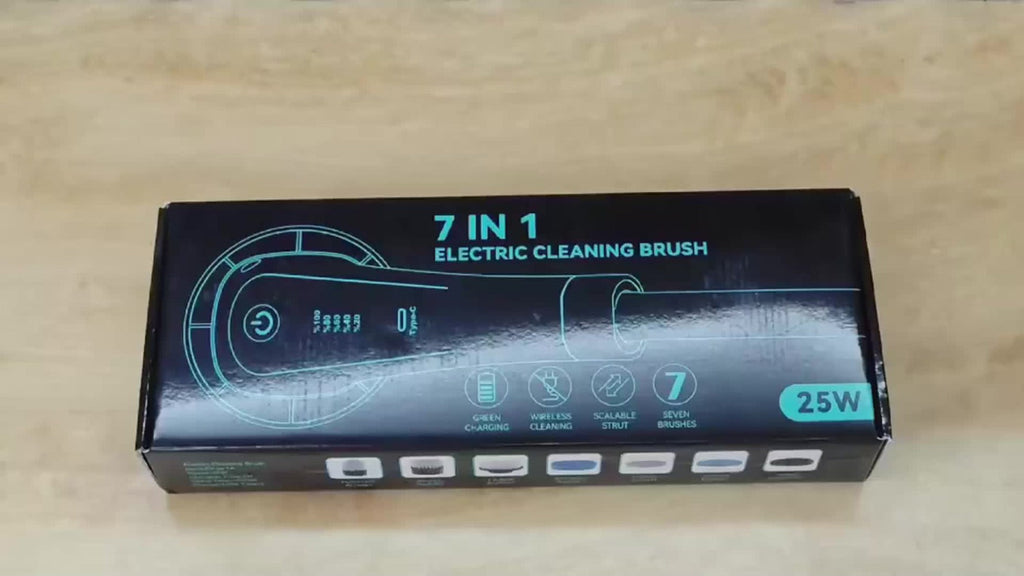 Telescopic Electric Cleaning Brush with Long Handle, 7-in-1 & 14-in-1 Multifunctional Power Scrubber Kit, Replaceable Brush Heads, Household Floor Kitchen Bathroom Tile Grout Scrub - product image 13