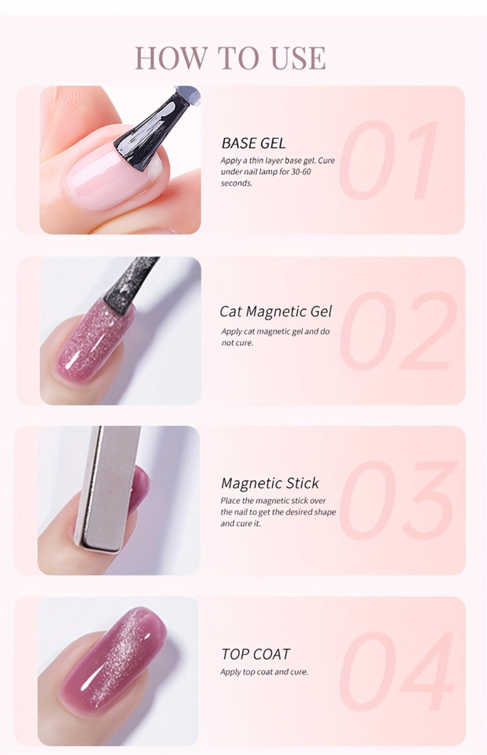 Cat Eye Gel Polish 15ml Plum Bordeaux Magnetic Soak Off UV LED – 3D Light-Shifting Effect Quick Dry Semi-Permanent Long-Lasting Fall Winter Dark Nail Colors for DIY & Salon Nail Ar - product image 20