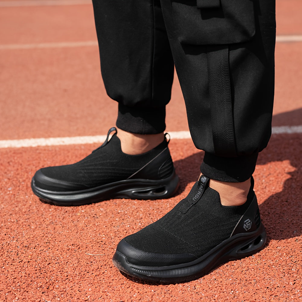 Men's Lightweight Slip-On Steel Toe Work Shoes - Comfortable Sneakers, Puncture-Resistant Loafers, Work Shoes for Men, Available in Black/Grey/Blue, Sizes US - product image 6