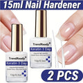 Nail Hardener for Weak Brittle Splitting Nails 2 Pack - Extra Strong Fast Drying Long Lasting White Nail Strengthener with Vitamin E Base Coat Manicure Treatment for Women Nail Car - product image 19