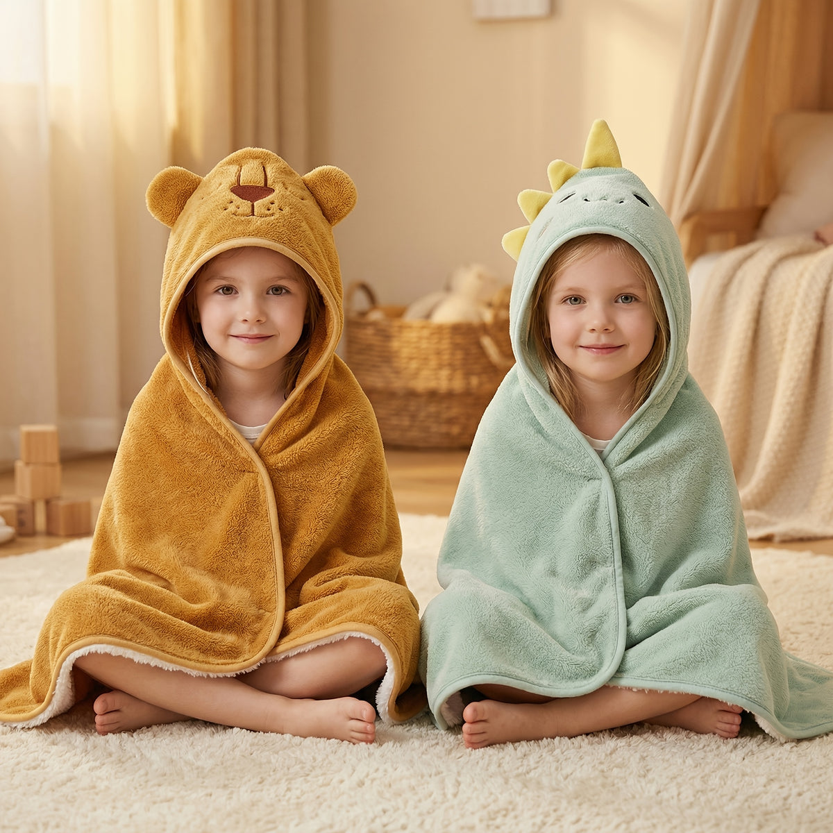 Large Jumbo Baby Towels & Swaddles Suitable for Newborns, Infants, Toddlers - Dual-Purpose Soft Absorbent Towels with Print, /Grey///, Hand Wash Care for Boys - product image 11