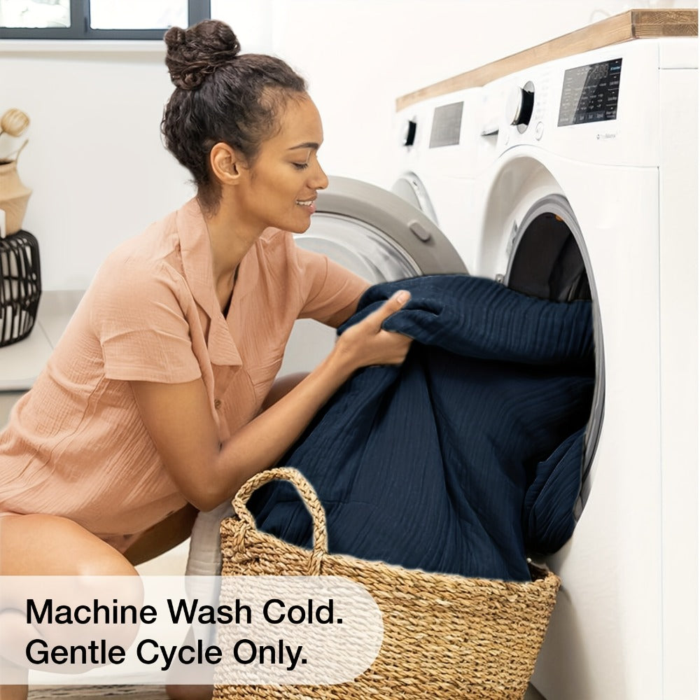 Muslin Blanket 100% Cotton 6-Layer – Breathable Soft Gauze Throw for Couch & Bed, All Season, Machine Washable, 13 Colors, 5 Sizes - product image 27