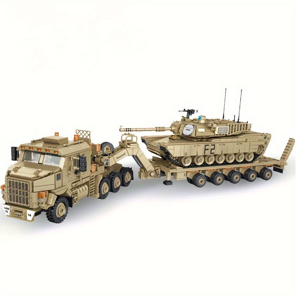 Armored Heavy Transport Vehicle Brick Model Kit Adult Collector Display Piece Hobbyist Gift Military History Enthusiasts Model 628015 – MOC Military Tank - product image 3