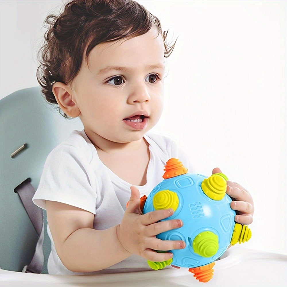 BPA-Free Interactive Electric Rolling Sensory Ball with Lights, Sounds & Melodies, Crawling & Jumping Developmental Toy for Boys & Girls, Easter Baby Gift – Bouncing Music Dancing Ball Baby Toy