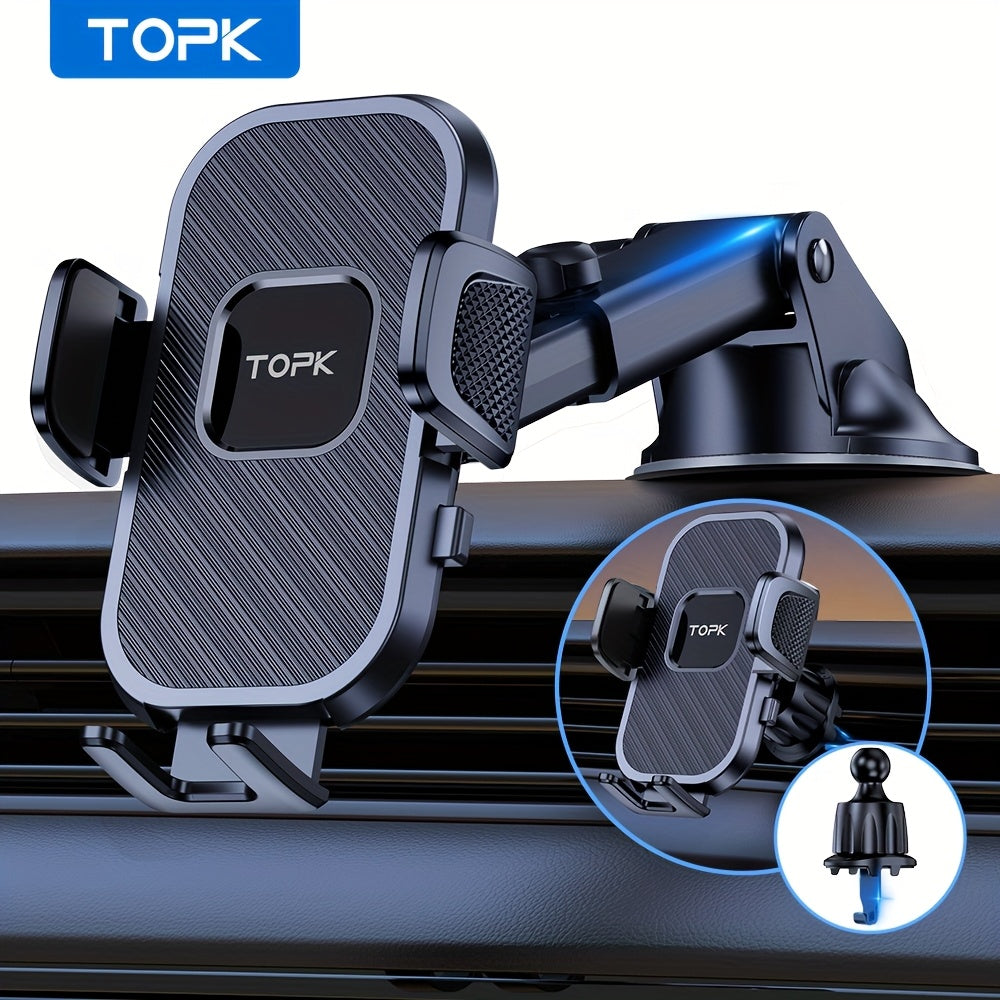 Upgrade Car Phone Holder Mount, Universal Cell Phone Car Mount for Dashboard Car Dash Mount Mobile Holder for iPhone, Samsung and All Android Smart Phones - product image 3
