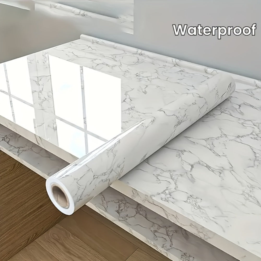 Marble Peel and Stick Wallpaper Roll - Waterproof Oil-Proof Self-Adhesive Wall Contact Paper for Kitchen Backsplash Bathroom Countertop - product image