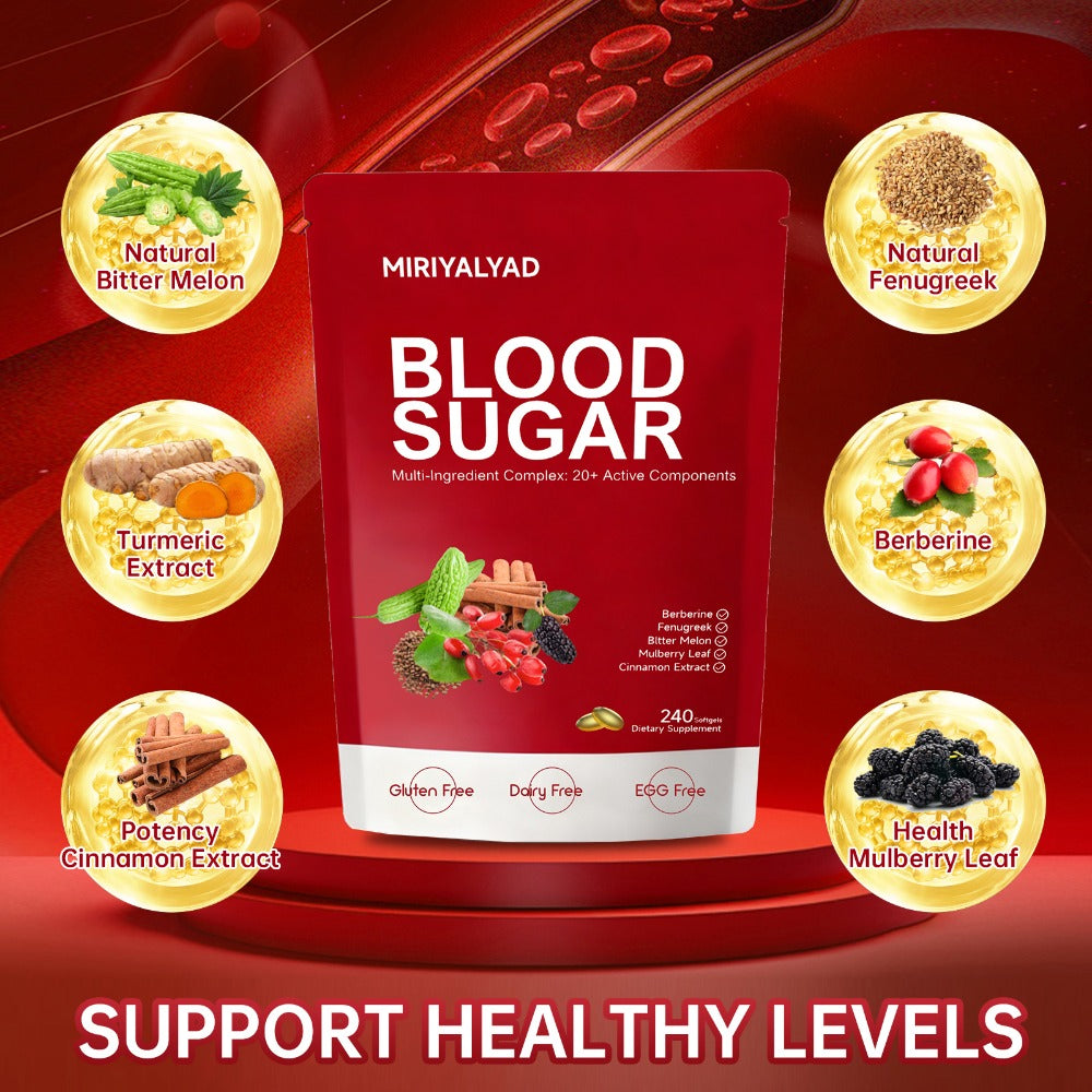 Berberine Blood Sugar Support Supplement 240 Softgels with Cinnamon Bitter Melon Gymnema Sylvestre 20+ Herbal Complex for Glucose Balance Insulin Sensitivity Metabolic Wellness Men - product image 4
