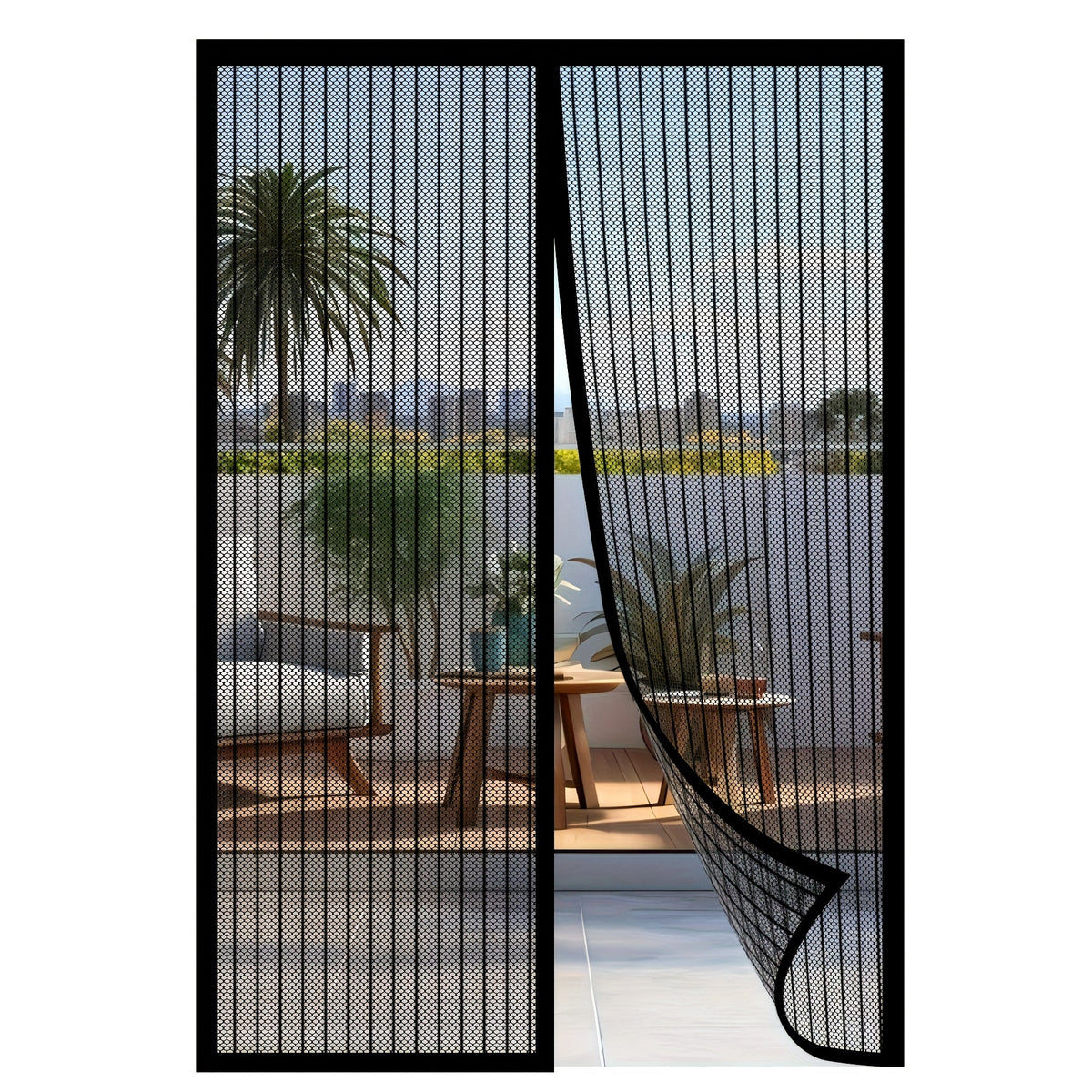 Magnetic Screen Door for Doorways – Heavy Duty Self-Sealing Mesh Door Screen with Magnetic Closure, Hands-Free, Pet & Kid Friendly, Durable Nylon, Fits Most Door Frames, Easy Insta - product image 10