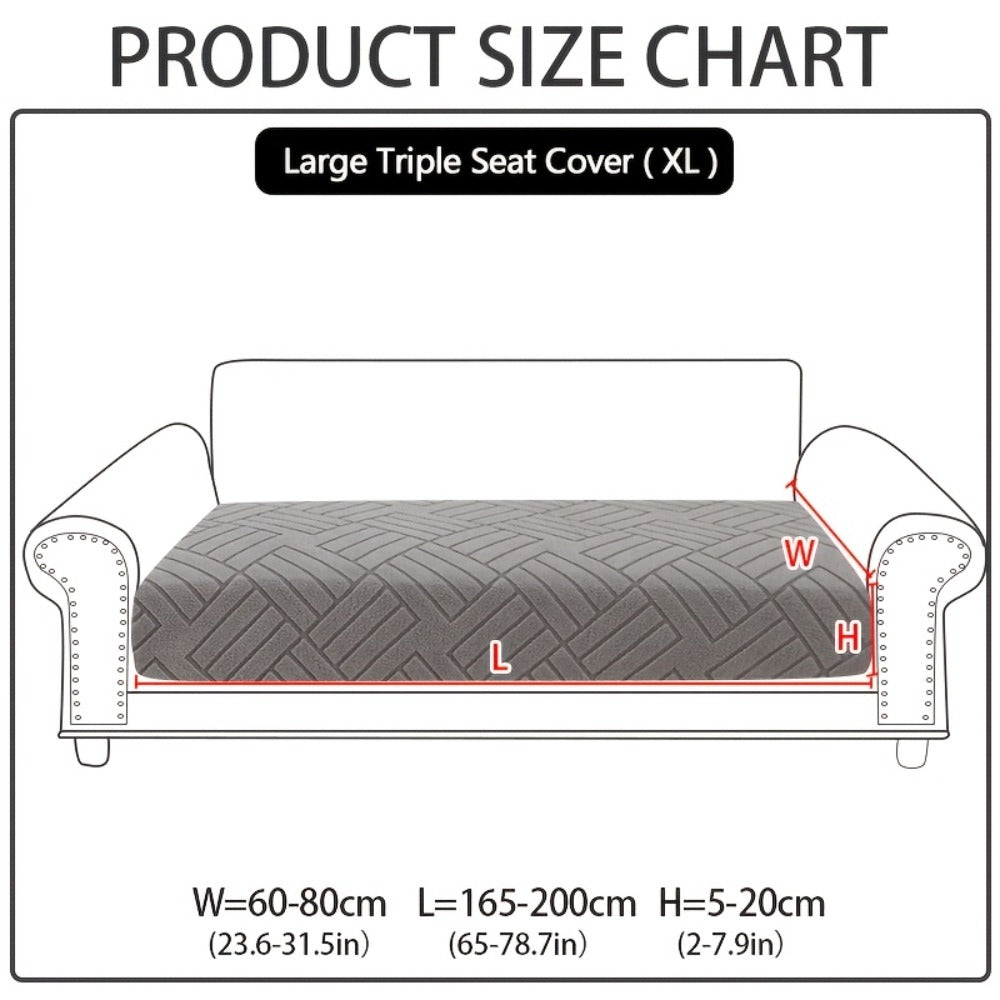 Sofa Cover Stretch Slipcover Universal Fit - Elastic Non-Slip Couch Cover Pet Friendly Machine Washable | Sofa Seat Cover Armrest Back Chaise Protector for Living Room Deep Gray Ho - product image 7