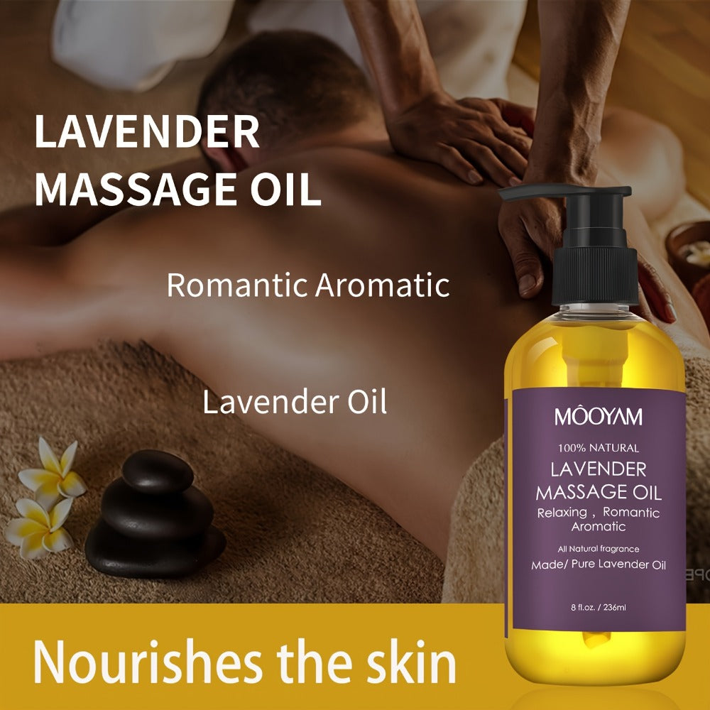 Body Massage Oil with Lavender, Nut Oil & Grapefruit - Deeply Moisturizing Aromatherapy Oil for Dry Skin, Relaxation & Nourishment, Lightweight Non-Greasy Formula for Women & Men - product image 10
