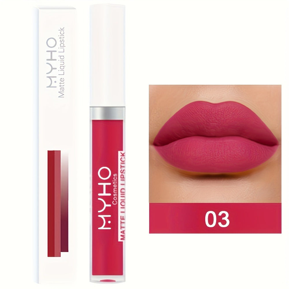 Velvet Matte Lip Gloss Set 9pcs — Waterproof High Pigment Non-Stick Lip Glaze, Long-Lasting Creamy Formula for All Skin Tones, 18 Shades, Perfect Makeup Gift for Women - product image 7