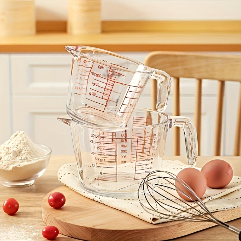 Tempered Glass Measuring Cup Set with Coffee Cups, Borosilicate Glass Liquid Measuring Cups for Kitchen Baking Cooking, Dishwasher Safe, 4PCs or 9PCs - product image 6