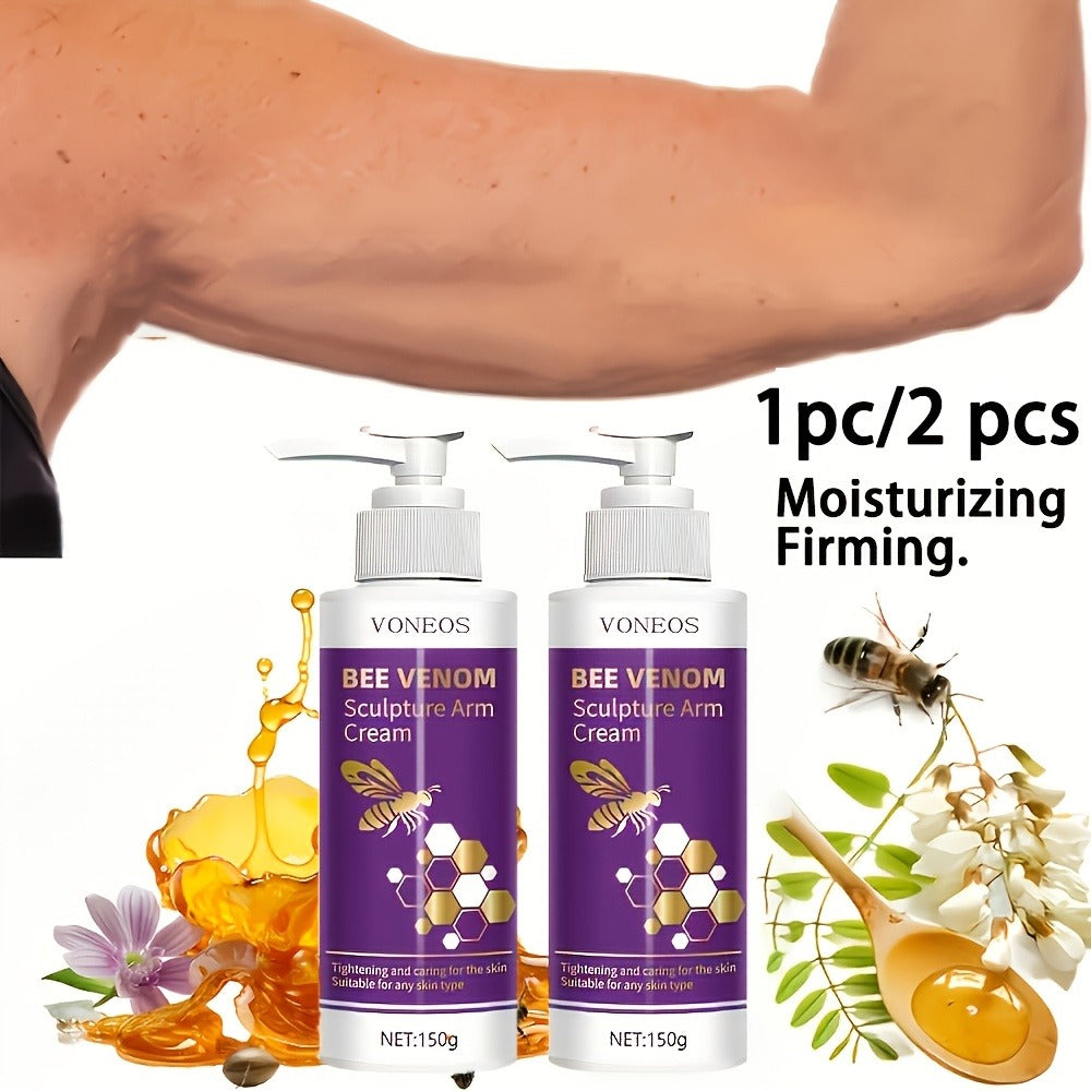 Body Firming Cream Bee Venom Sculpture Tightening Lifting — Moisturizing Anti-Sagging Anti-Aging for Arms Abdomen Thighs Buttocks Skin Elasticity Fast-Acting Women 1pc 2pcs - product image