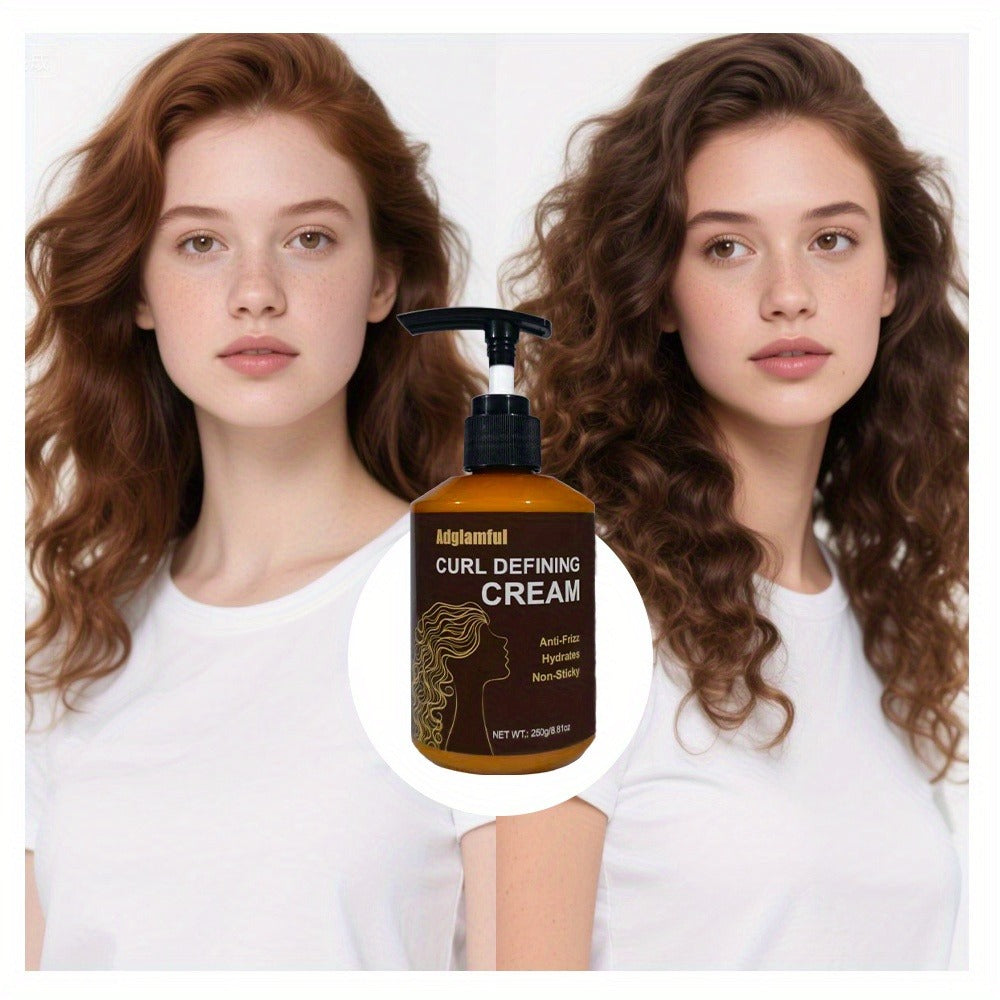 24-Hour Hold Curl Defining Cream for Wavy Curly & Coily Hair — No-Rinse Leave-In Frizz Control Styler, Lightweight Non-Greasy 3-Minute Quick Curl Definition for Women & Men All Cur - product image 6