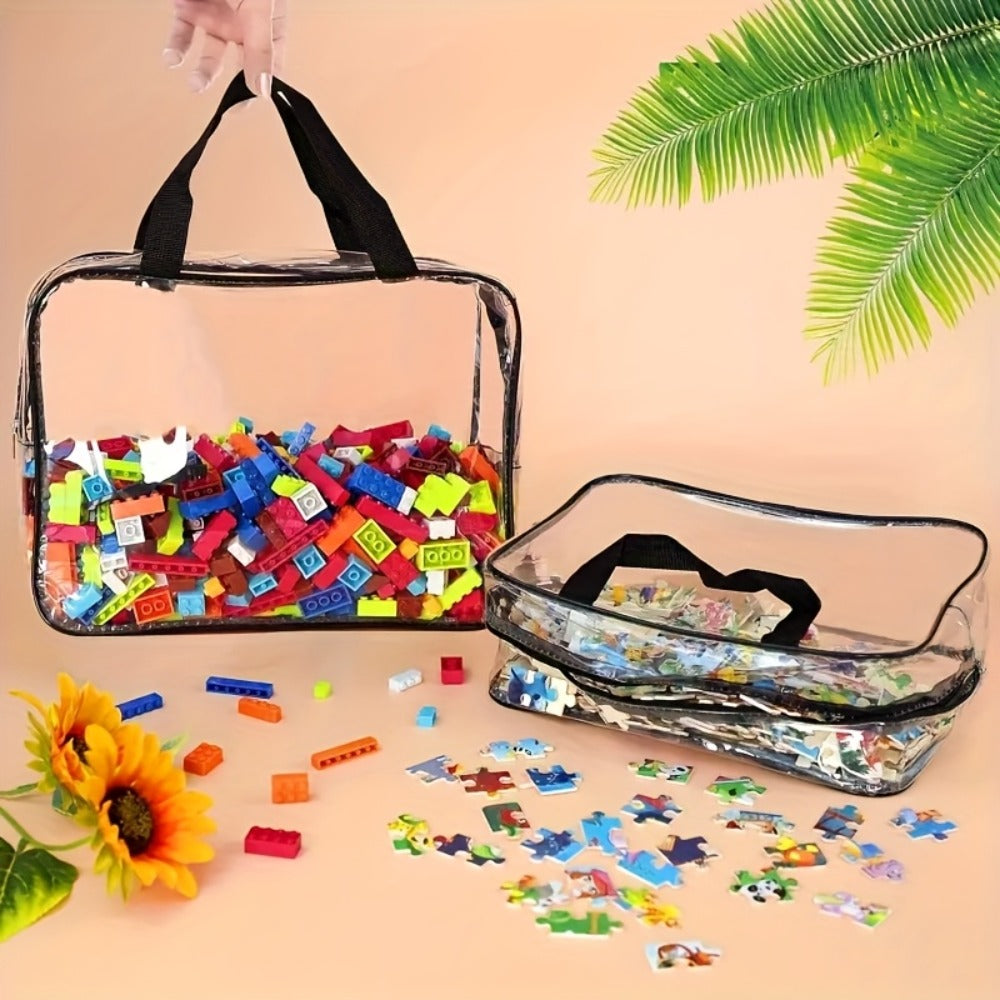 Clear PVC Storage Bags Set of 4 - Transparent Zipper Organizer Bags, Foldable Portable Multi-Use Storage for Home Travel - product image 3