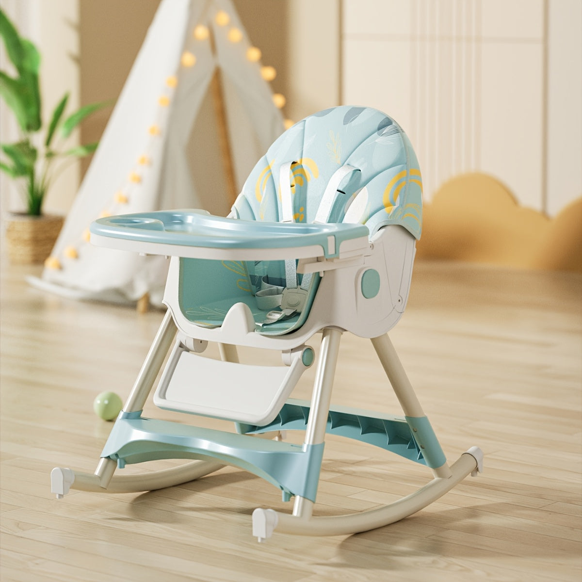1pc Children's Multi-functional Dining Chair, Adjustable Children's Dining Chair Home Portable Dining Table Rocking Chair - product image 13