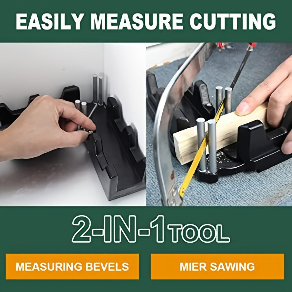 Miter Angle Finder 2-in-1 Measuring & Cutting Tool Manual Precision Protractor Portable Miter Saw Guide for Woodworking Home Improvement No Power Required - product image 7