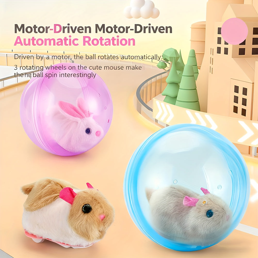 Interactive Cat Toy Ball | Automatic Motion Activated Rolling Toy for Indoor Cats and Dogs, Rechargeable Electric Moving Ball with Rabbit & Squirrel Design - product image 4