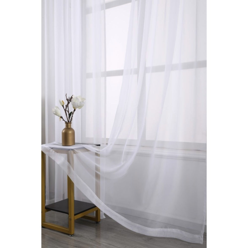 Sheer Curtains 2 Panels Rod Pocket – Light Filtering Privacy Window Drapes for Living Room Bedroom Modern Home Decor - product image 23