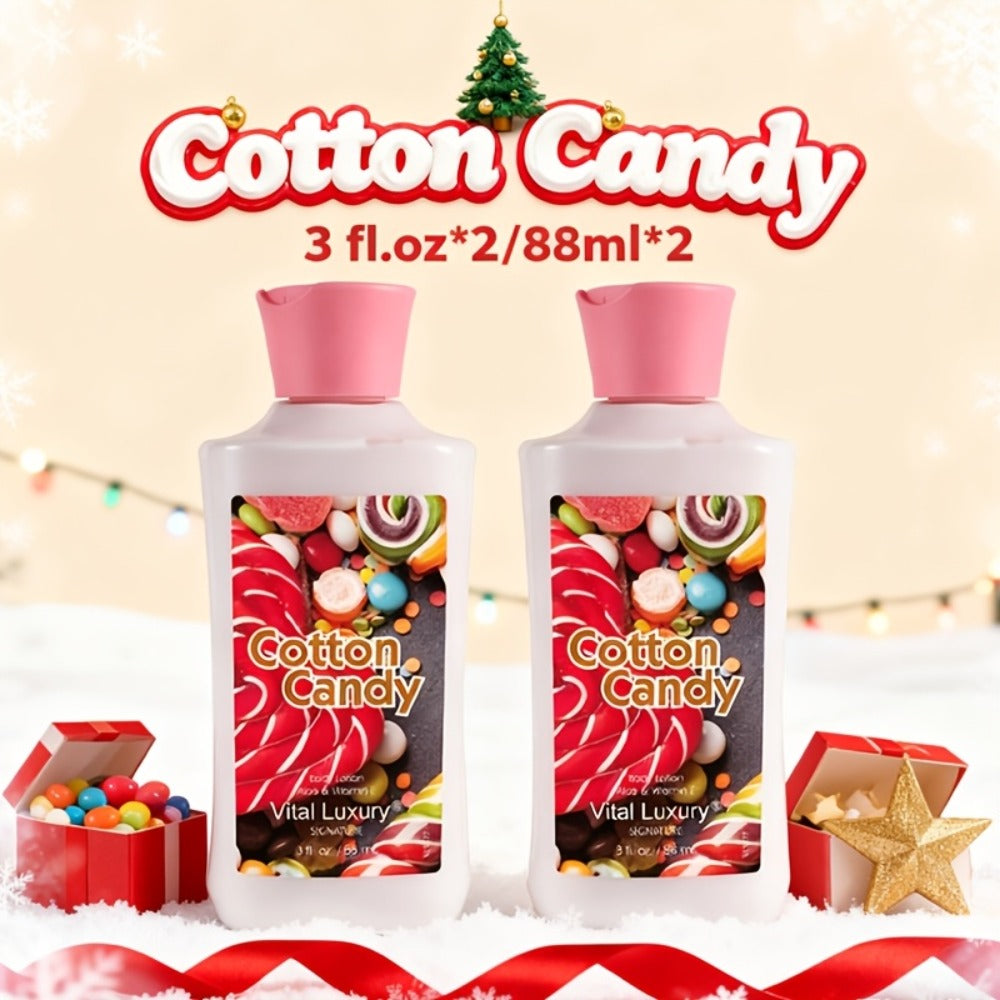 Scented Body Lotion & Hand Cream Vitamin C Glycerin Deep Moisturizing - Japanese Cherry Blossom Vanilla Cotton Candy Dry Skin Hydrating Lotion Women Men All Skin Types Gift - product image 3
