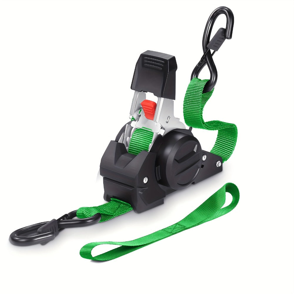 Retractable Ratchet Straps with Extension Strap – Heavy Duty Auto Self-Retracting Tie Down Cargo Straps for Truck Trailer Motorcycle Moving & Appliances - product image 9