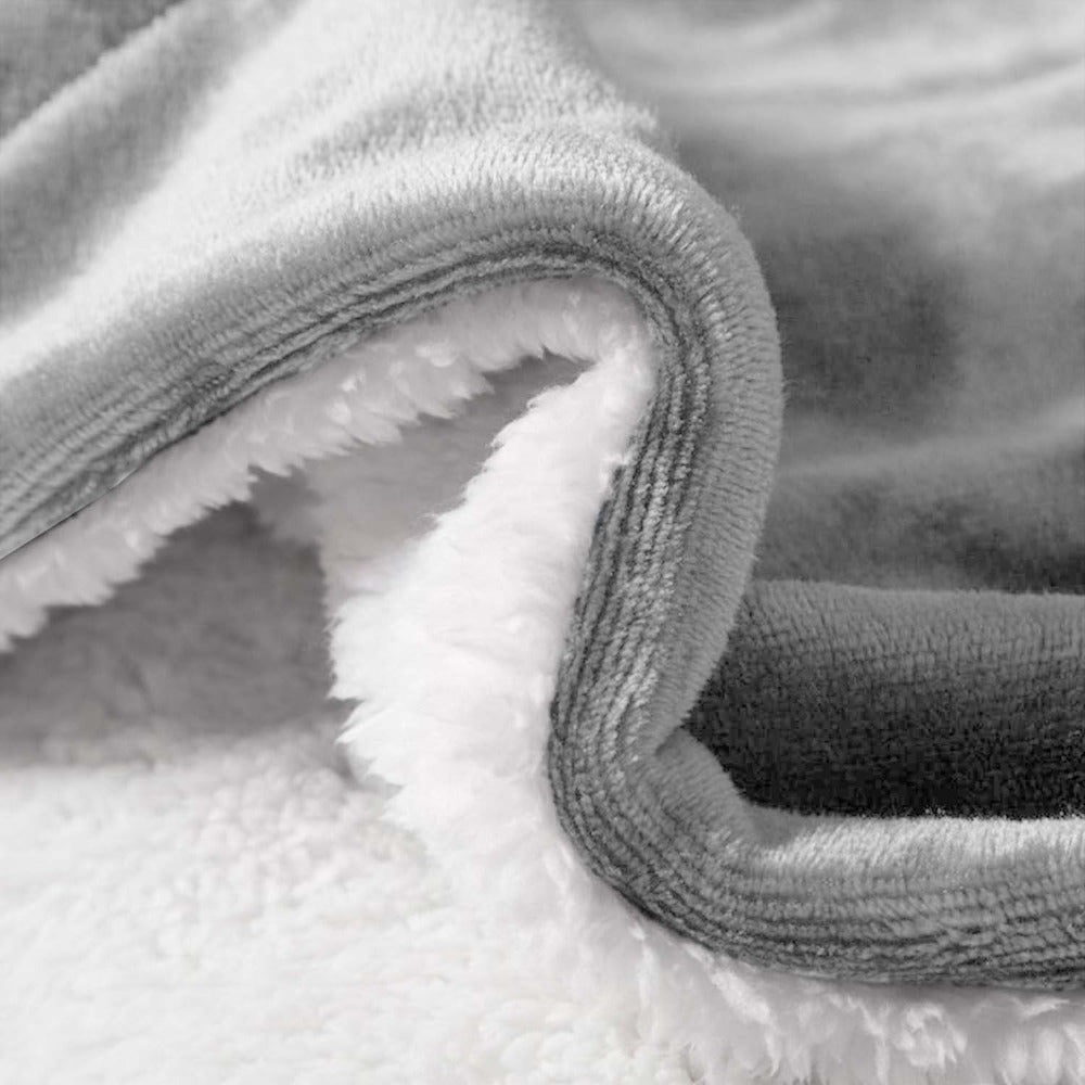480GSM Sherpa Fleece Blanket – Double-Sided Heavy Warm Throw for Couch, Bed & Travel, Reversible All Season, 13 Colors, 3 Sizes - product image 39