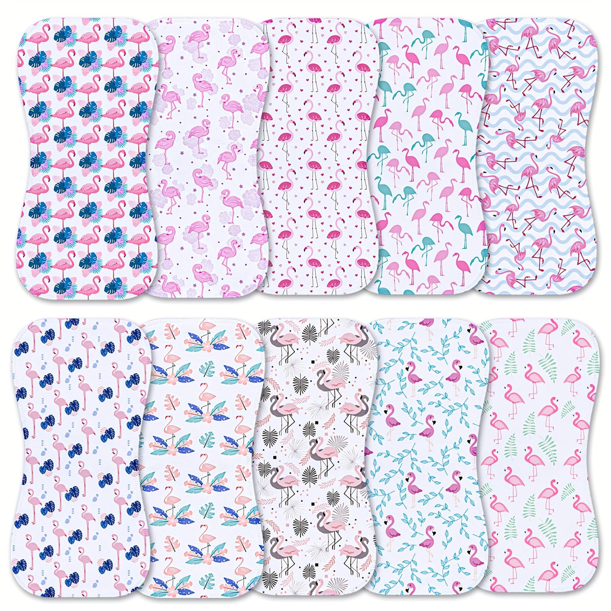 10pcs Burp Cloths for Baby Boys and Girls - Baby Burp Cloth, Baby Washcloths, Burp Rags, Large Neutral Burp Clothes for Newborn - product image 10
