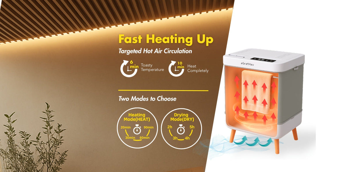 Electric Towel Warmer 35L Large Capacity Foldable Blanket Warmer with Timer & Drying Mode – Fast Heating Towel Bucket for Bathroom, Spa & Salon, Includes 6 Tablets, White - product image 14
