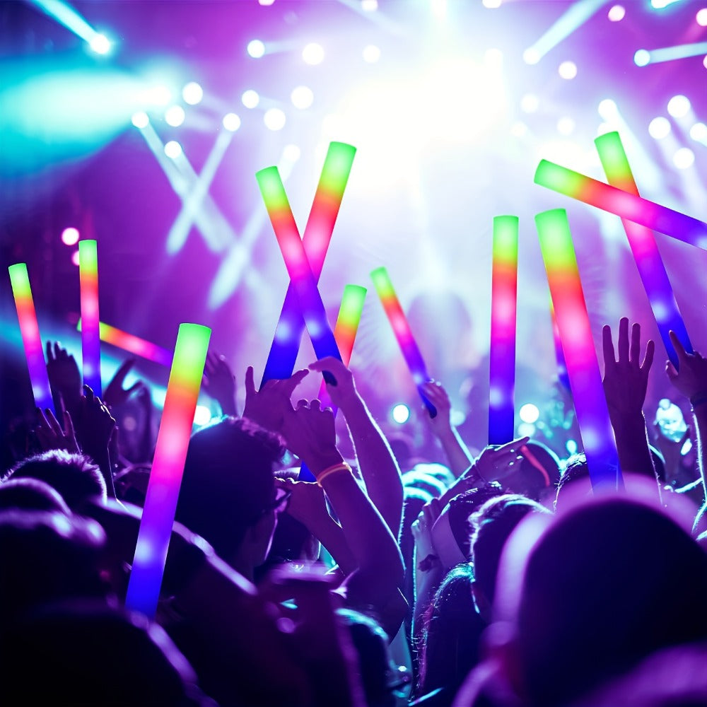LED Glow Sticks Party Set – Foam Glow Sticks with 3 Light Modes, Glow Glasses, Headbands & Finger Lights for Rave, Wedding, Birthday, Concert, Halloween, Christmas & New Year Party - product image 15