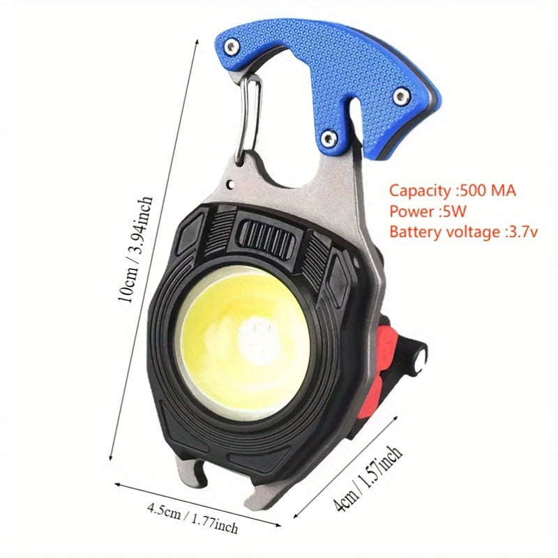 7-in-1 EDC 3-Pack | COB LED Keychain Flashlight with Lighter - product image 3