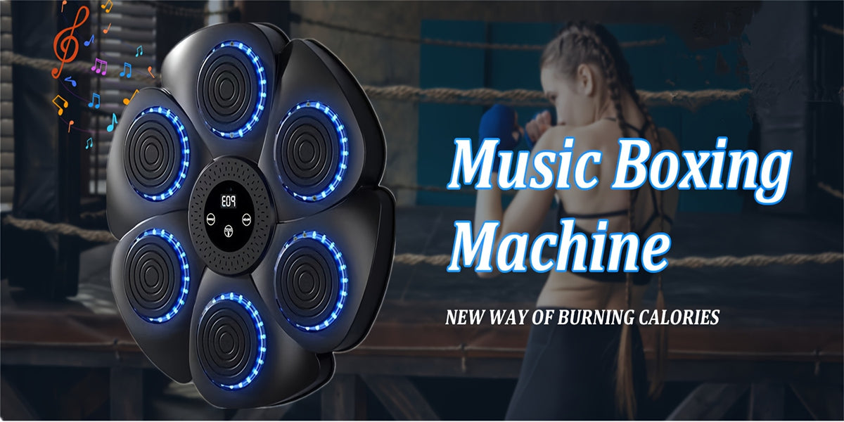 Wall-Mounted Wireless Boxing Machine with 9-Speed Adjustable Punch Trainer, Counter & LED Lights - Wireless Music Suitable for Home Gym, / Training, Free - product image 9