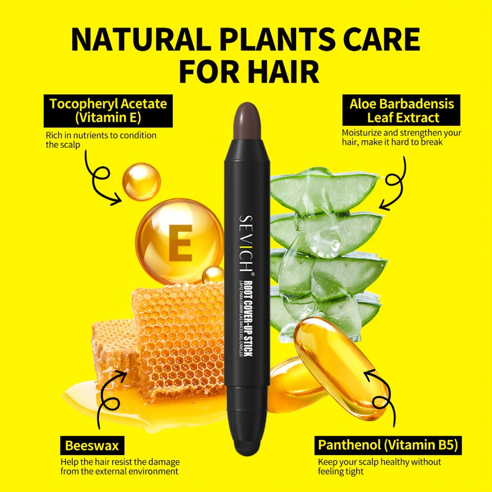 Gray Hair Root Touch Up Pen for Men – Instant Coverage Beard & Hairline Dye Stick, No-Mix Precision Applicator, Long-Lasting Color, All Hair Types, Black & Dark Brown - product image 9