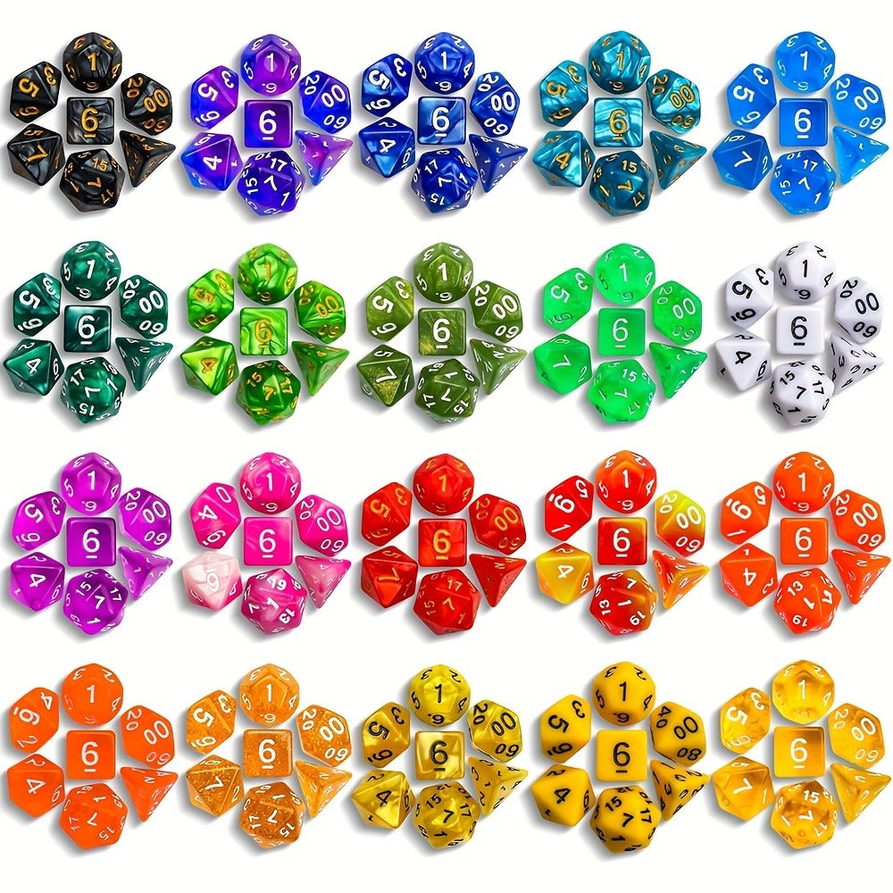 D4 D6 D8 D10 D12 D20 Surprise Gift for D&D RPG Tabletop Gamers – Mystery Box DnD Dice Set 72pcs Blind Box 9 Sets Random Polyhedral Dice with Pouches - product image 15