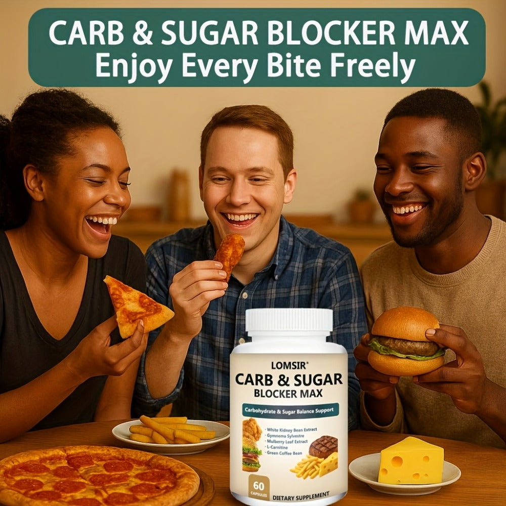 Carb & Sugar Blocker Supplement with White Kidney Bean Extract, Gymnema Sylvestre, Mulberry Leaf & L-Carnitine — Blood Sugar Balance & Weight Management Support, 60 Capsules for Wo - product image 4
