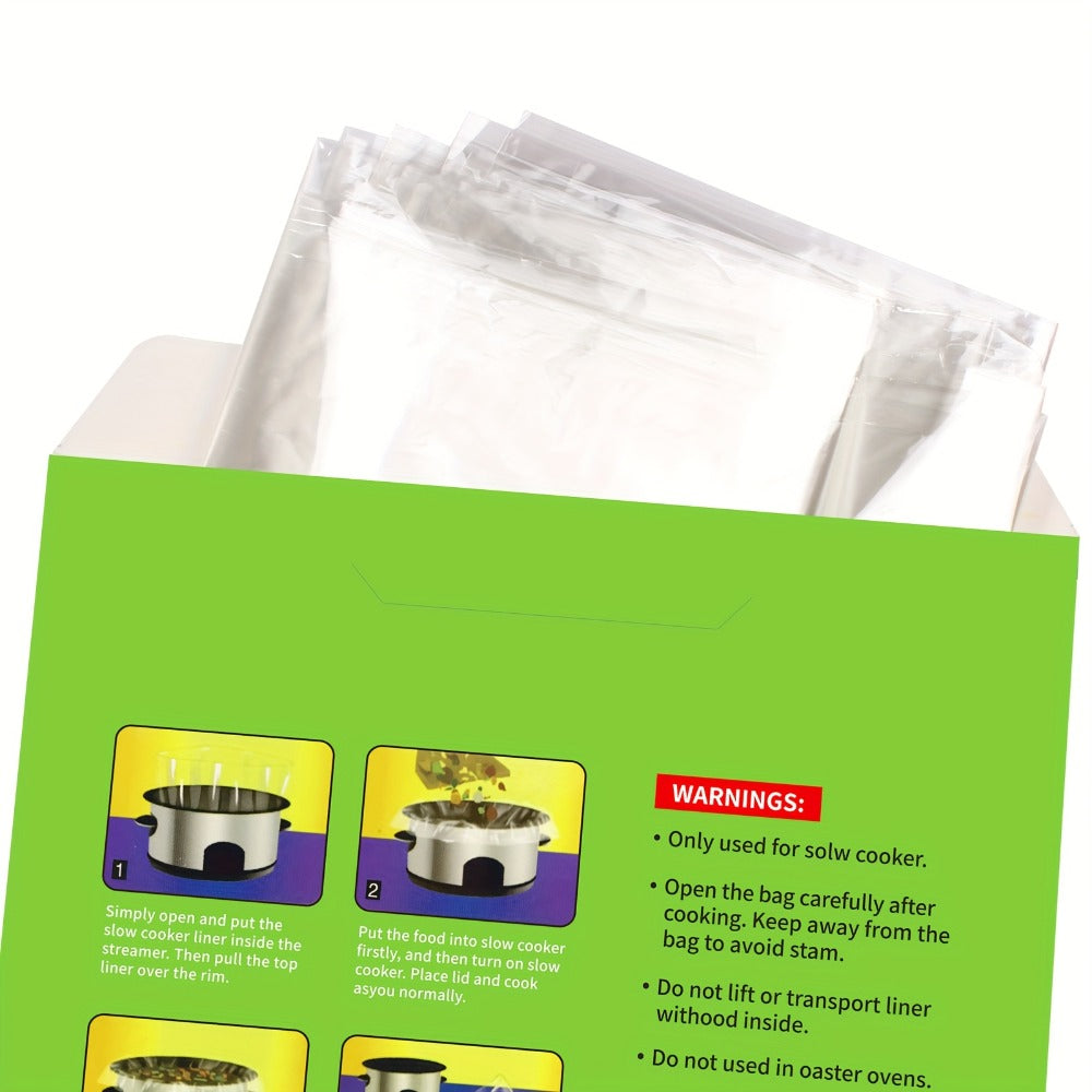 Slow Cooker Liners 14x22 Inch Disposable Cooking Bags 30 Count Fit 6 to 10 Quart Oval and Round Crock Pot Liners Food Safe BPA Free Easy Cleanup for Holiday Cooking - product image 9