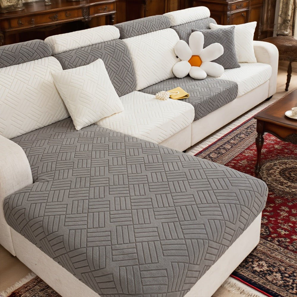 Sofa Cover Stretch Slipcover Universal Fit - Elastic Non-Slip Couch Cover Pet Friendly Machine Washable | Sofa Seat Cover Armrest Back Chaise Protector for Living Room Deep Gray Ho - product image 4