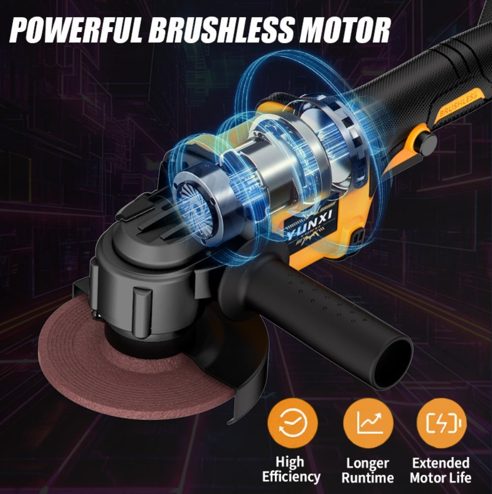 Rechargeable Angle Grinder Cordless Lithium Battery Polishing Rust Removal Tool Lightweight Handheld Grinder for Men Women - product image 7